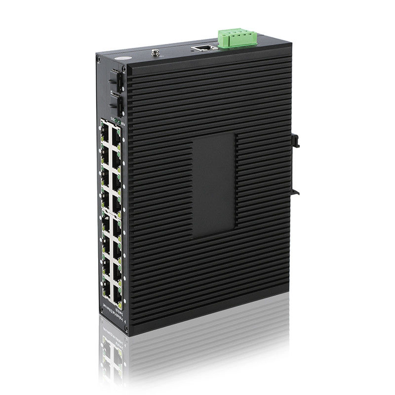 HUASIFEI Industrial Managed POE Switch 16 Gigabit Port 48-56V DC